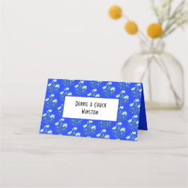 Tente de cartão de local das flores de croco