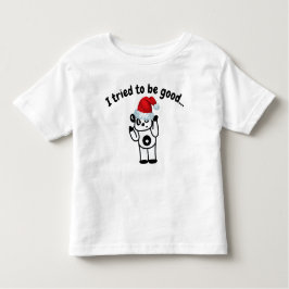 Tentei Ser Boas Papais noeis Panda Toddler T-Shirt