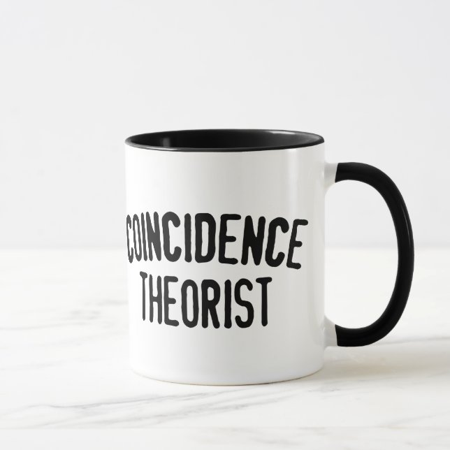 Teórico da coincidência - caneca de café (Direita)