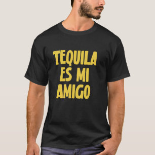 Tequila É Meu Amigo Camisa Divertida de Bebida