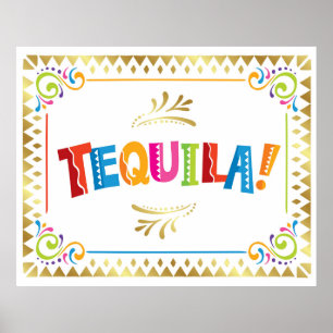 TEQUILA! Sinal de Festa Impressão