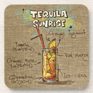 Tequila Sunrise Porta copos