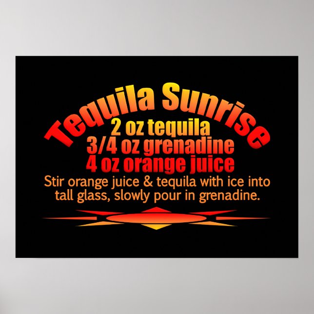 Tequila Sunrise poster (Frente)
