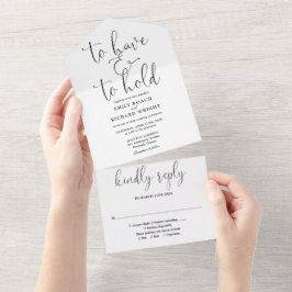 Ter E Segurar Roteiro Preto E Branco Casamento