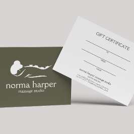 Terapeuta de Massagem Dark Sage  Cartão Presente d