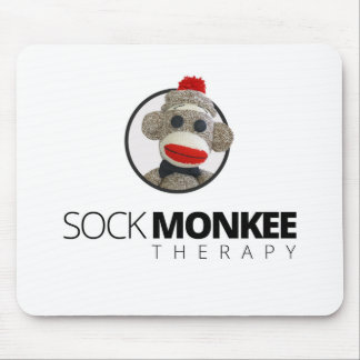 Terapia de Monkee da peúga - círculo Mousepad
