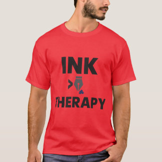TERAPIA DE TINTA - Camisa T Entusiasta da Tatuagem