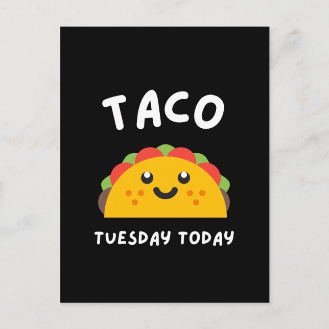 TERÇA-FEIRA DE TACO HOJE Cartão postal (Frente)