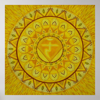 Terceiro Chakra Mandala Poster