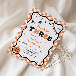Terceiro Convite de Aniversário Boo-Day no Hallowe