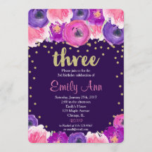 terceiro convite para aniversário de 3 anos de rox