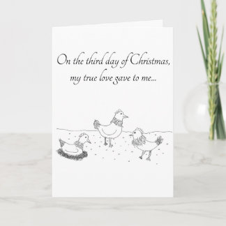 Terceiro dia do cartão de Natal