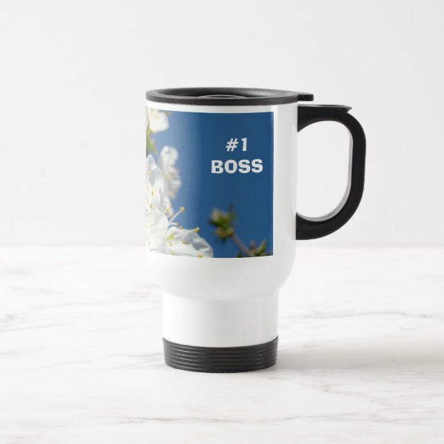 Térmica #1 CHEFE Caneca de Café de Viagem Cerejeiras Prima (Direita)