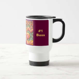 Térmica #1 Presente de caneca para o chefe Tulip Flores Ca