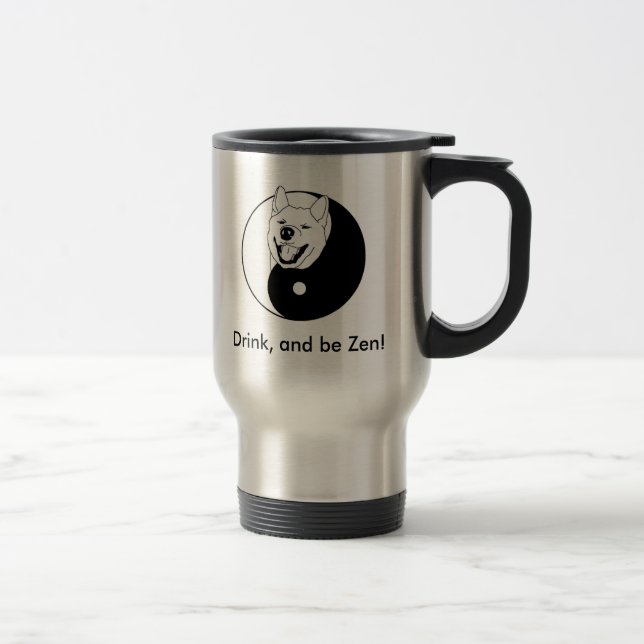 Térmica A bebida, e seja zen! Caneca (Direita)