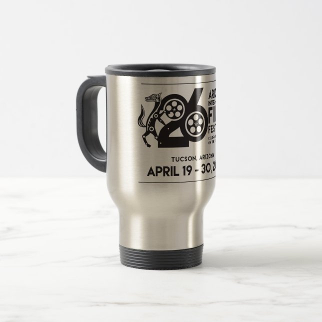 Térmica A caneca 2017 do viajante do AIFF (Frente Esquerda)