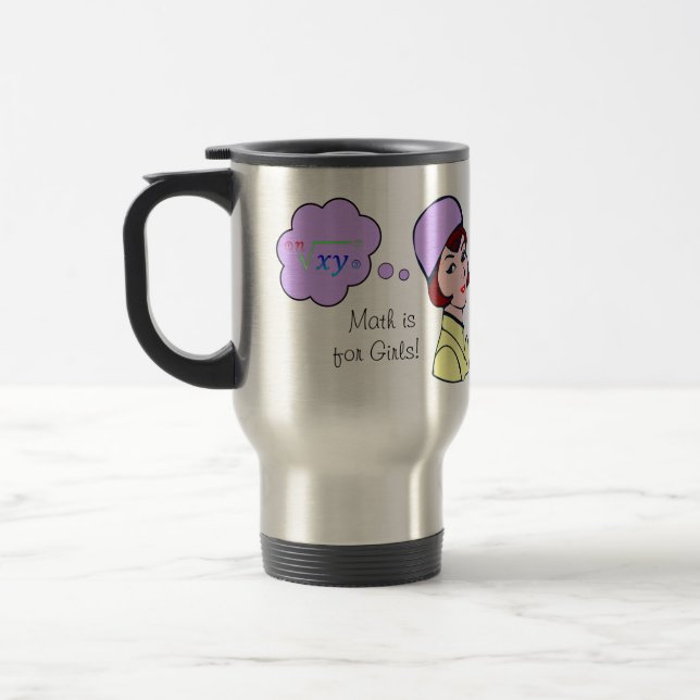 Térmica A matemática é para a caneca das meninas (Esquerda)