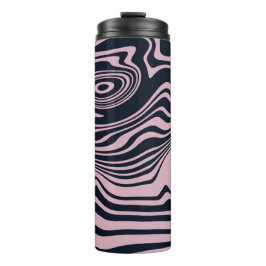 Térmica Abstrato Marble Waves Trabalho de arte | Garrafa T