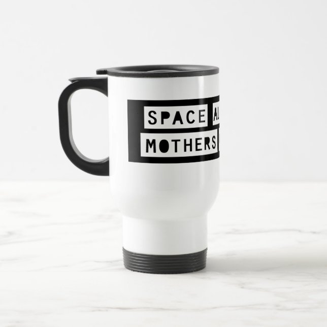 Térmica Aliens espaciais, Mães Más e Armas! Caneca (Esquerda)