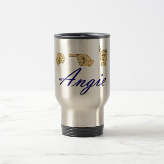 Térmica Angie na caneca isolada ASL (Centro)