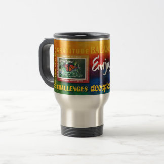 Térmica aproveite hoje... se preocupe amanhã slogan caneca