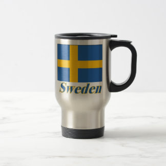 Térmica bandeira/suecia inoxidáveis da caneca da viagem ao