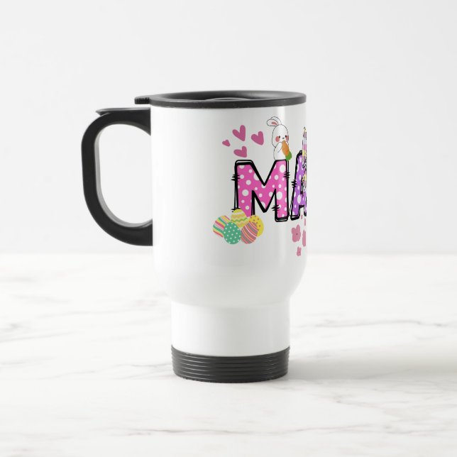 Térmica Bonito coelho felz pascoa mama caneca de presente  (Esquerda)