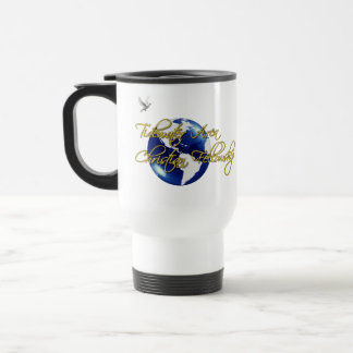 Térmica Branco isolado TACFVB da caneca
