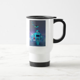Térmica Brinquedo Robos na caneca do ataque