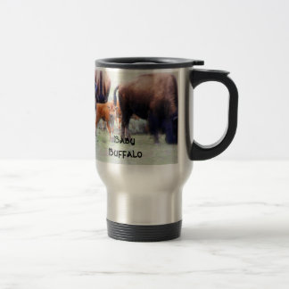 Térmica Búfalo do bebê - caneca, copo de café, caneca de