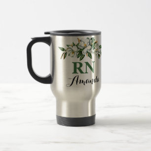 Térmica Buquê Floral de Magnólia em Caneca de Graduação de