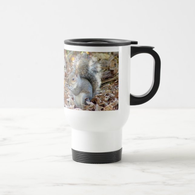 Térmica Caneca cinzenta do animal do esquilo (Direita)