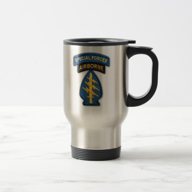 Térmica Caneca com adesivo das forças especiais do exércit (Direita)
