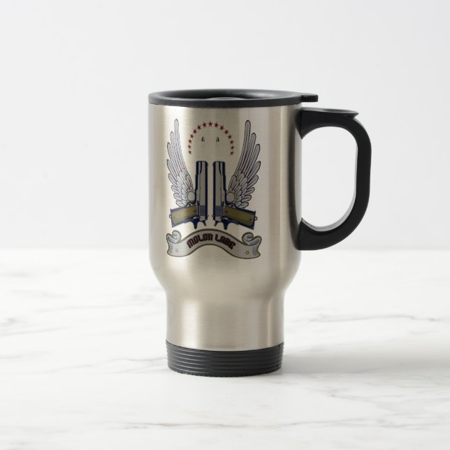 Térmica Caneca da arma de Molon Labe (Direita)