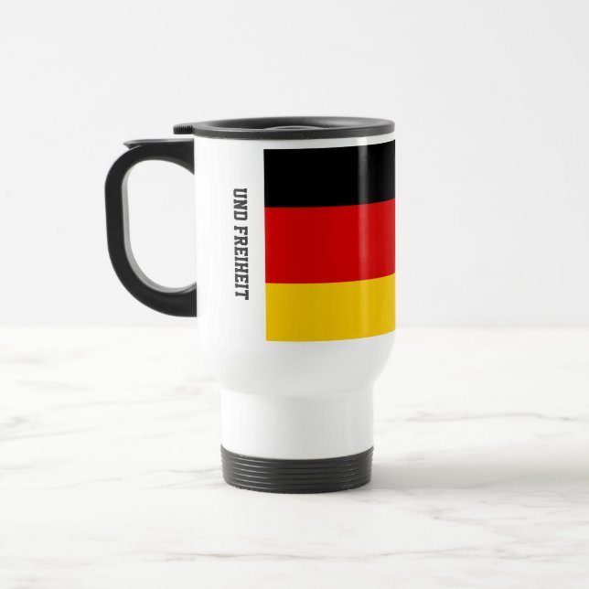 Térmica Caneca da Bandeira da Alemanha Unidade Justiça Lib (Esquerda)