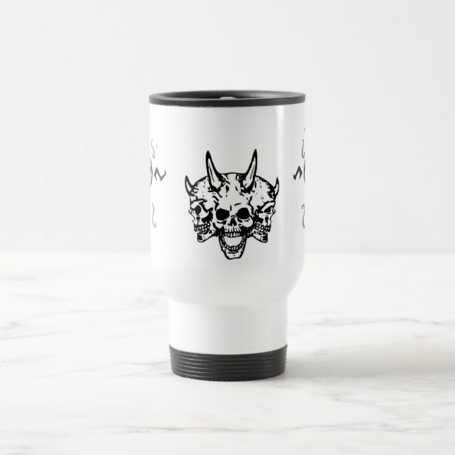 Térmica Caneca da fúria e da frustração do crânio (Centro)
