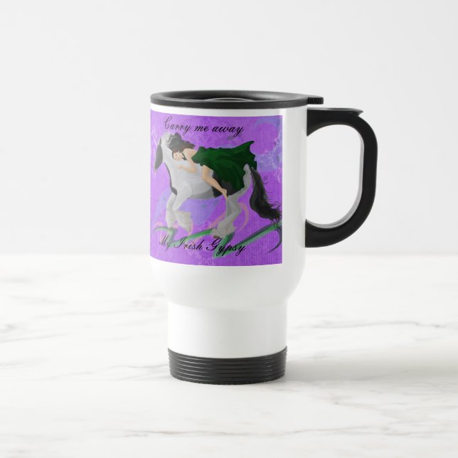 Térmica Caneca da mulher a cavalo (Direita)