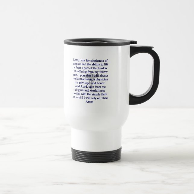 Térmica Caneca da oração do médico (Direita)