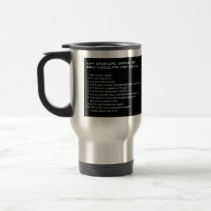 Térmica Caneca da receita do engenheiro