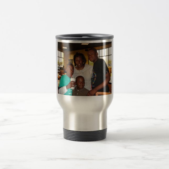Térmica Caneca da viagem ao trabalho da foto da amostra da (Centro)