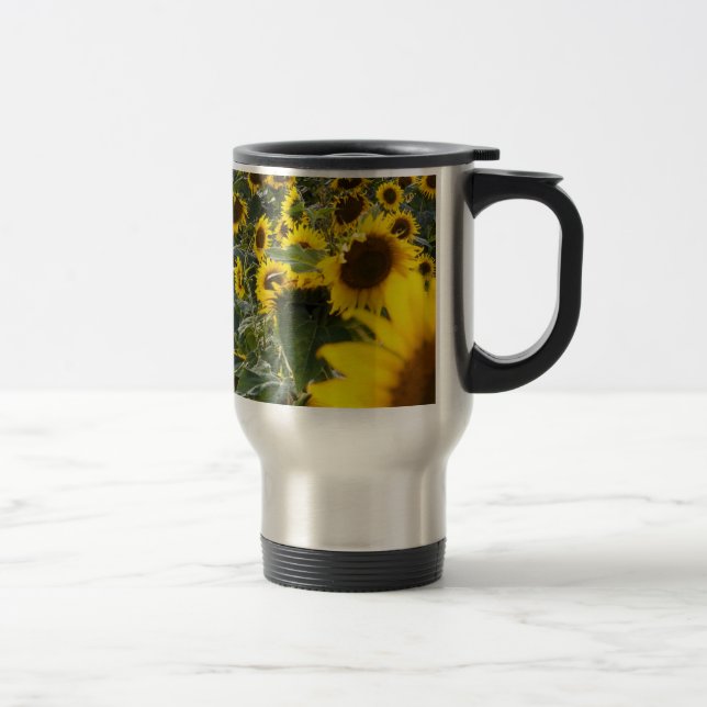 Térmica Caneca da viagem ao trabalho do chá do girassol do (Direita)