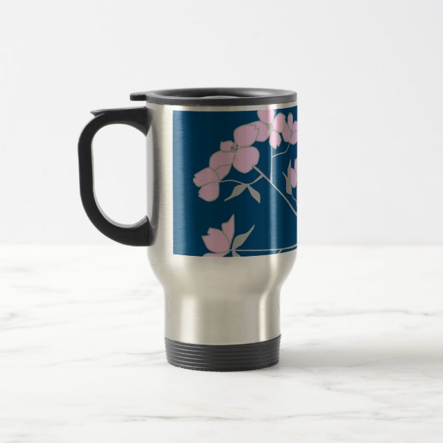 Térmica Caneca das flores da madeira do cão do Dogwood (Esquerda)