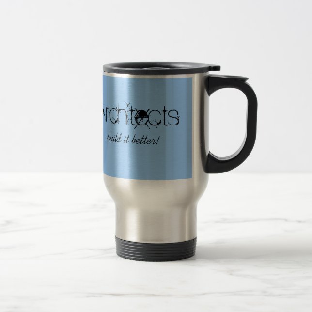 Térmica Caneca de aço inoxidável azul personalizada do (Direita)