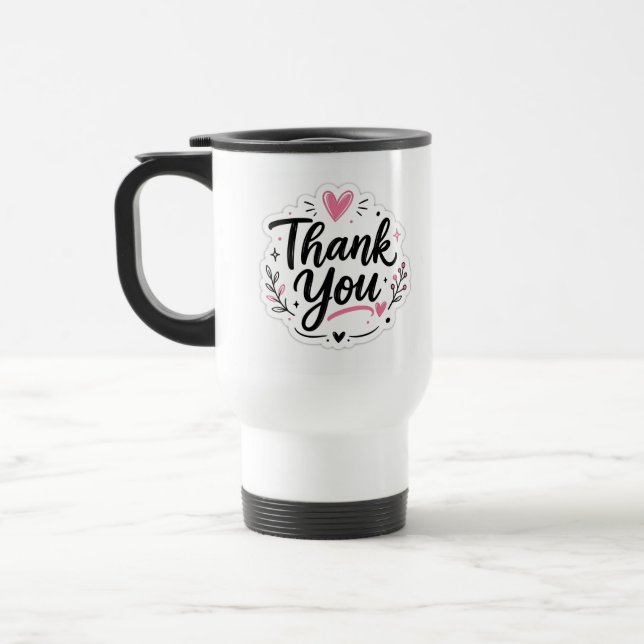 Térmica Caneca de Agradecimento Elegante | Belo Presente d (Esquerda)