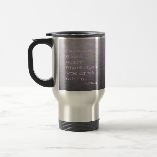 Térmica Caneca de alumínio com pintura de tulipas de Walt  (Esquerda)