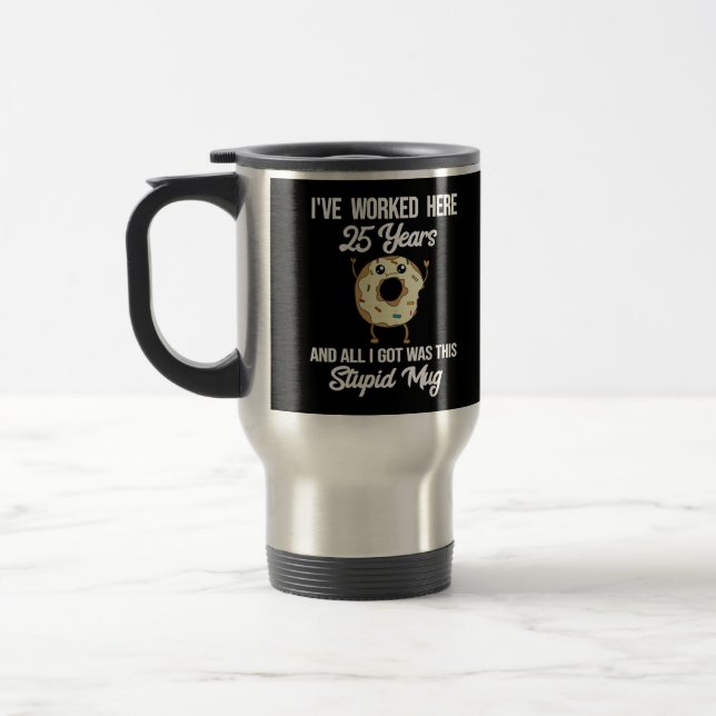 Térmica Caneca de Apreciação de 25 Anos de Trabalho (Esquerda)