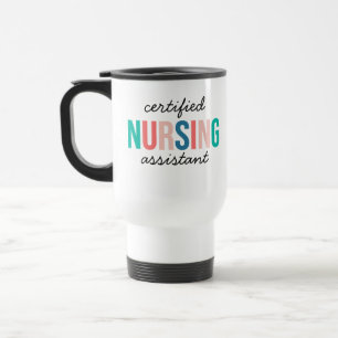 Térmica Caneca de Auxiliar de Enfermagem Certificado, Pres