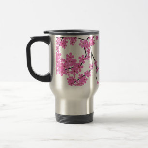 Térmica Caneca de Bebida para Viagem com Design de Flor de