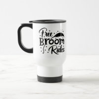 Caneca de Bruxa Engraçada Viagens de Vassoura Grát