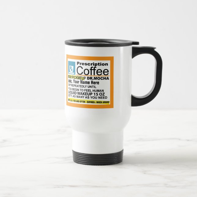 Térmica Caneca de café bonito da prescrição (Direita)
